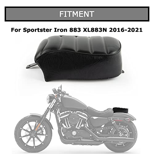 PSLER Motorcycle Rear Passenger pillion Seat Pad for Sportster Iron 883 XL883N 2016 2017 2018 2019 2020 2021 2022 Accessories