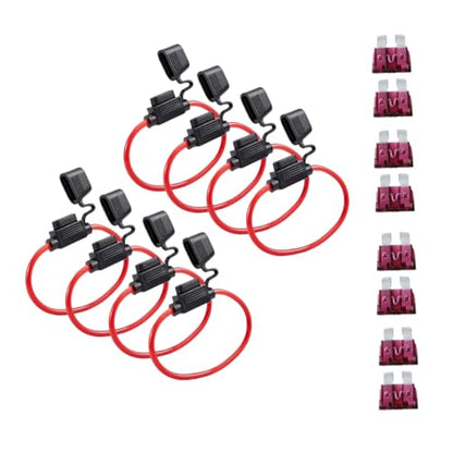8Pcs Inline Fuse Holder Standard ATC ATO Add-a-Circuit Car Fuse Holder TAP Adapter 40A Blade Automotive Fuse Holder for Automotive Marine CF-ILATO-PT40A - color: CF-ILATOH-PT40A