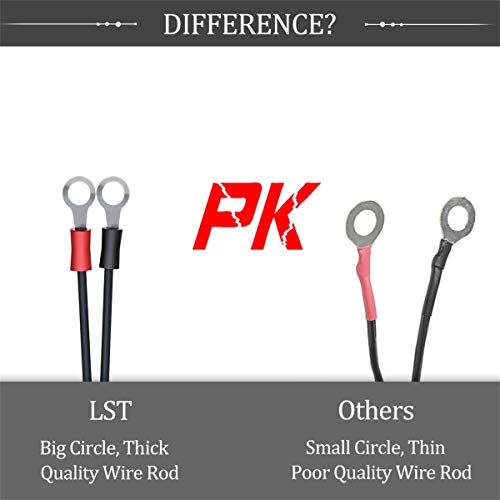 6FT 16AWG SAE to O Ring Terminal Harness, Heavy Duty Battery Quick Disconnect Extension Cable with 10A Fuse, 12V 24V Waterproof Quick Release Eyelet Connector for Motorcycle, Car, Marine, Lawn Mower - color: 16AWG-6FT
