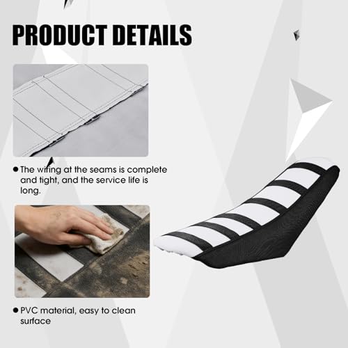Dirt Bike Seat Cover Motorcycle Gripper Cushion Cover Universal for EXC XC SX CR XR RX RR YZF YZ PW TTR WR KLX KX All Most Dirt Pit Bikes Enduro Black - color: Black