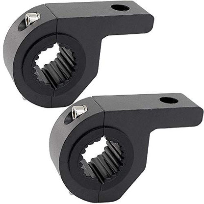 Motorcycle Bull Bar Mounting Bracket 2PCS Horizontal Light Mount Clamp Kit for 0.75" /0.87"/1.1"/1.25" Tubes fit for LED Driving Lights, Spotlights Fits Truck, ATV, & Motorcycle Crash Bars - size: 2pcs Mini