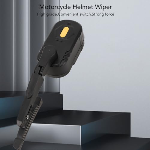 Motorcycle Helmet Wiper Universal 2 Speed Rechargeable Visor Cleaner 170 Swing Range for Rainy Commuting Scooter Riding Travel Adventures