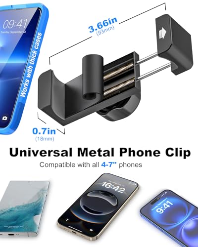 Magnetic Phone Holder for Motorcycle Gas Tank[Anti-Scratch]Strong Magnet Motorcycle Phone Mount for Harley Davidson, Indian Motorcycle, Kawasaki, Honda, Yamaha, BMW Motorrad, Fit iPhone 17 16