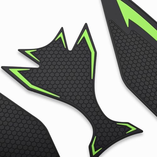 Motorcycle Ninja650 Z650 Fuel Tank Traction Pad Side Gas Knee Grip Protective Sticker Protector (for Kawasaki Vehicle) Years 2018 to 2025 (Green) - color: Green