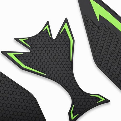 Motorcycle Ninja650 Z650 Fuel Tank Traction Pad Side Gas Knee Grip Protective Sticker Protector (for Kawasaki Vehicle) Years 2018 to 2025 (Green) - color: Green