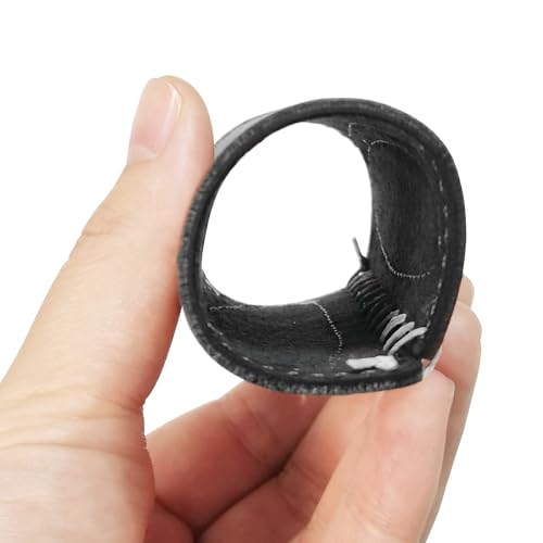 2 PCS Leather Motorcycle Handlebar Hand Grip Cover, Hand Sewn Grips Sleeve, No Fringe Brake Clutch Covers for HD Motorcycle Black - color: Black