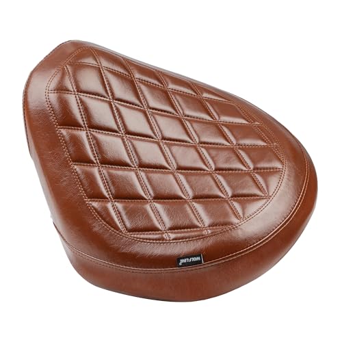 Motorcycle Rider Comfort Seat Fit for CMX1100 Rebel 1100 2021 2022 2023 2024 2025 2026, Leather Front Driver Saddle Solo Cushion Pad, Brown Stitching - color: Front - Brown-A