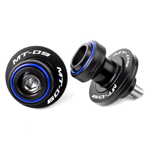Fit For YAMAHA MT09 Tracer MT-09 SP FZ09 2014-2023 2024 MT09 2025 Motorcycle CNC 6MM Motorcycle Swingarm Spools Sliders Swing Arm Spools Screws (Blue) - color: Blue