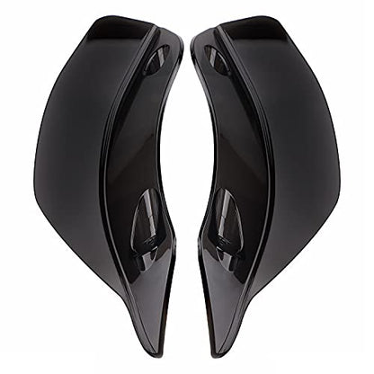 Side Fairing Wind Windshield Air Deflector for Harley Road Glide FLTRX FLTRU FLTRXS 2015-2023 Black - color: Black