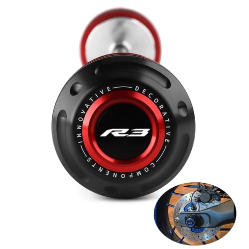 Motorcycle Rear Wheel Axle Fork Slider Crash Protector Compatible With YZF R3 YZFR3 YZF-R3 2020 2021 2022 2023 2024 2025 | YZF300 Accessories (red) - color: red