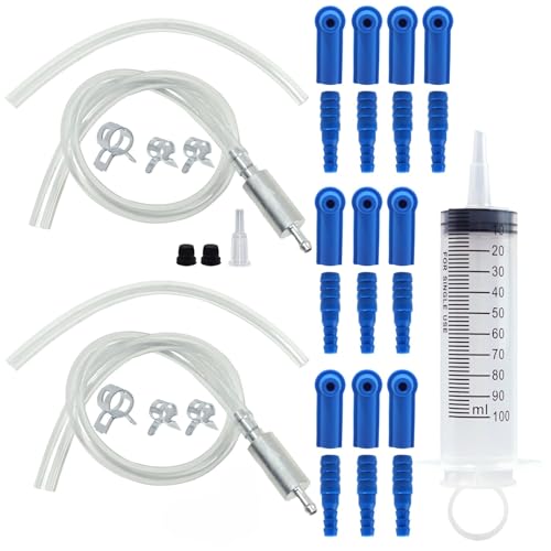 One Way Brake Bleeder Valve Kit, Break Bleeder Tools with Syringe Hose Adapter, Fluid Extractor Pump Tool for Motorcycle Car Clutch Hydraulic System Service Maintenance Repair - size: Brake Bleeder Kit