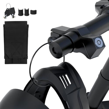JAGASOL Helmet & Motorcycle Lock Combo - Brake Lock Anti-Theft for Mopeds, Motorbikes, ATVs, Dirt Bikes & Street Bikes - color: Black