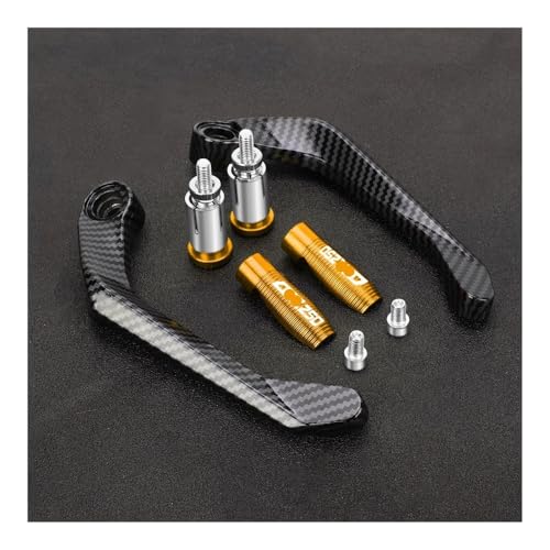 Motorcycle Handlebar Grips Brake Clutch Levers Guard Protector Handguard FOR CBR250 CBR 250 CBR250R CBR250RR 2011-2024 - color: Yellow With Logo