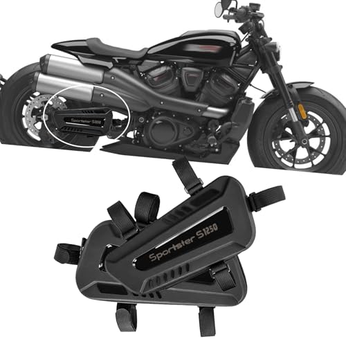 For Sportster S 1250 RH 1250S RH1250S Motorcycle waterproof saddle bag triangular hard shell side bag left and right two 2L large capacity storage bag (Sportster S 1250(with log) - color: Sportster S 1250(with log