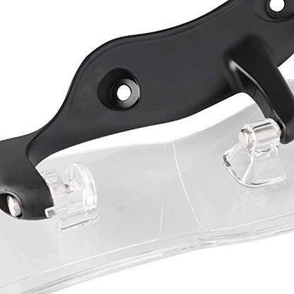 Clear Adjustable Side Wing Windshield Air Deflectors for Harley Road Glide 2015-2023 - color: Clear