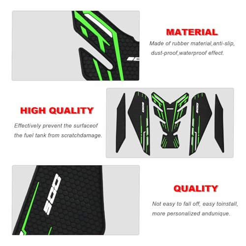 Tank Grips Tank Pad Protector for Kawasaki Ninja 500 Z500 Ninja500 SE 2024 2025 Compatible with Ninja 400 Z400 2018-2025