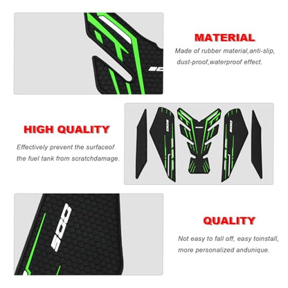 Tank Grips Tank Pad Protector for Kawasaki Ninja 500 Z500 Ninja500 SE 2024 2025 Compatible with Ninja 400 Z400 2018-2025