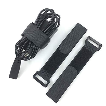 Fastening Hook and Loop Cable Straps,10Pack Black Self-Adhesive Cable Ties,Nylon Securing Straps with Buckles,Adjustable and Reusable Cinch Straps for Cords Organized and Tidy(1" x 12") - size: 1" x 12"