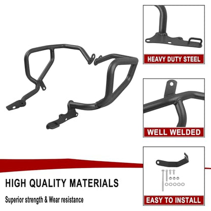 Highway Crash Bar Engine Guard Compatible with Honda CRF1100L CRF 1100L Africa Twin Adventure Sports DCT 2024 2025 (upper and lower) - size: upper and lower