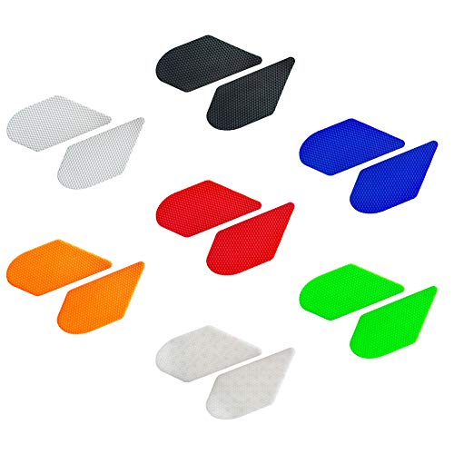 Motorcycle Tank Traction Pad, Universal, 9.25"x4.1", 2PCS, Transparent - color: Transparent