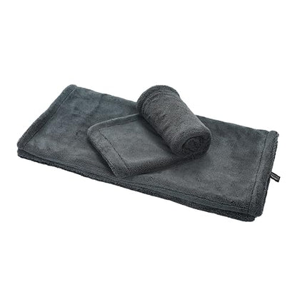 The Boss XL Drying Towel, 24” x 36” Twisted Loop Microfiber, 1400 GSM, Ultra Absorbent Premium Car Drying Towel for Cars, Trucks, SUVs, RVs and Motorcycles
