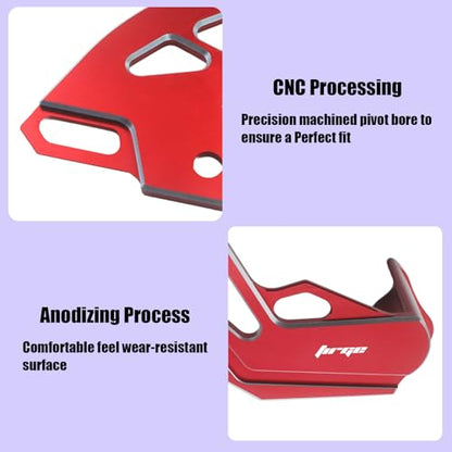 Motorcycle Parts CNC Aluminum Brake Disc Caliper Guard Cover Protector for CRF450R 2002-2025 CRF250R 2004-2025 CRF450X 2005-2017 CRF250X 2004-2017 CRF450RX 2017-2025 Dirt Pit Bike - size: Caliper Guard + Brake Disc Guard