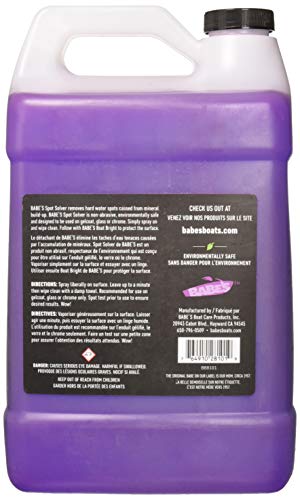 Babe’s Spot Solver – Hard Water Spot Remover for Boats – Safe for Gelcoat, Glass & Chrome – Non-Abrasive Marine-Grade Cleaning Solution - 1 Gallon - size: 128 Ounce (Pack of 1)