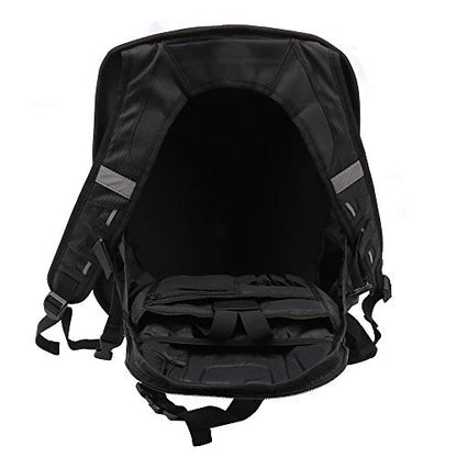 JFG RACING Motorcycle Backpack 30L,Universal Hard Shell Helmet Hardshell Riding Back Pack for Men Women-Grey Black - color: Grey Black