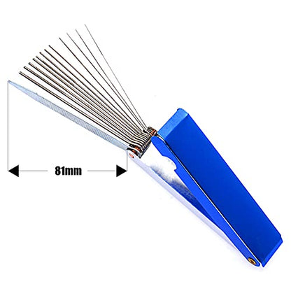 26 Cleaning Wires Set 20 Needles 24 Nylon Tube 10 Brushes Tool for Welder Carbon Dirt Jet Cleaner Nozzles Gas Orifice Engine Carburetor Carb Chainsaw Sprinkler Shower Head ATV Motorcycle Bike
