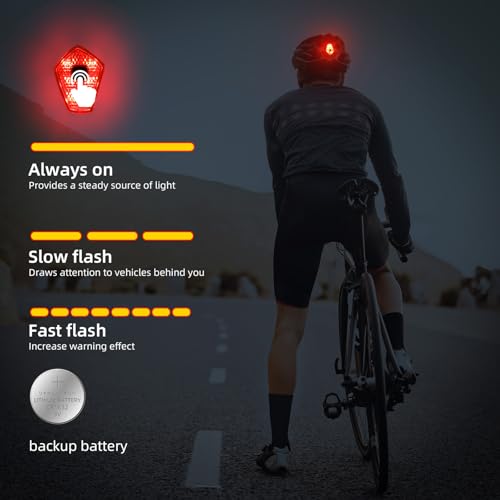 Bike Helmet Men Women, Shinmax Bicycle Helmet with Rear Light and Detachable Visor - color: Black/Red/White, size: Large (57-62 cm)