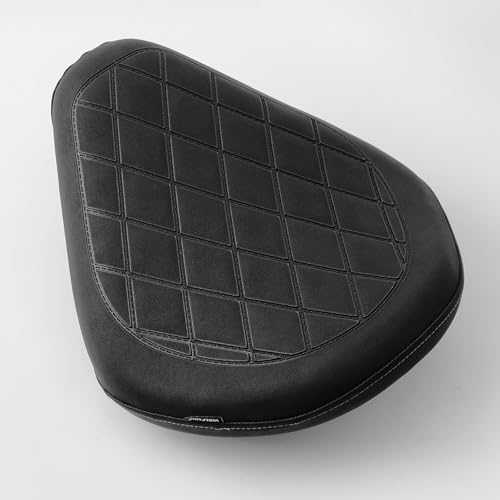 Touring Soft Leather Front Driver Seat Cushion Pad Rear Passenger Pillion fit for Ho-nda Rebel CMX 300 500 2017 2018 2019 2020 2021 2022 2023 (Front driver seat-black) (MD-222-223-JP) - color: Front driver seat-black