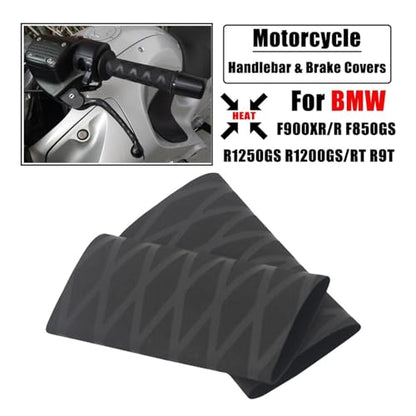 Motorcycle Non-Slip Heat Shrink Grip Handlebar Rubber Covers Universal for BM&W R1200RT F900R F800GS R9T R1200 R1250 GS Handlebars Grips - color: Handlebar-Black