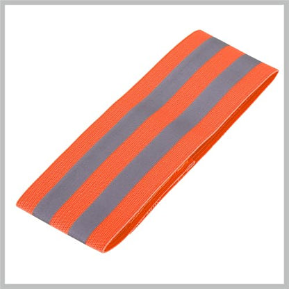 8pcs Reflective Bands for Arm Reflective Armbands High Visibility Night Cycling Riding Reflector Tape Straps Bracelet Orange Replacement Car Parts