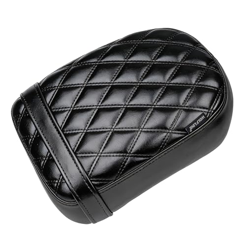 Motorcycle Passenger Comfort Seat Fit for CMX1100 Rebel 1100/DCT/SE 2021-2026, Leather Rear Saddle Back Cushion Pillion Pad, Black Stitching - color: Rear - Black-A