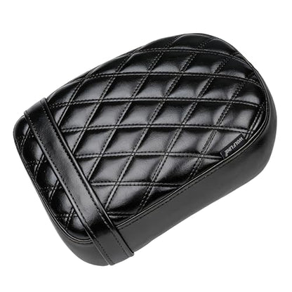 Motorcycle Passenger Comfort Seat Fit for CMX1100 Rebel 1100/DCT/SE 2021-2026, Leather Rear Saddle Back Cushion Pillion Pad, Black Stitching - color: Rear - Black-A