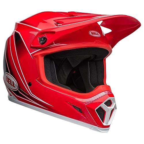 Bell Powersports MX-9 MIPS Motorcycle Helmets - color: Zone Gloss Red, size: X-Large