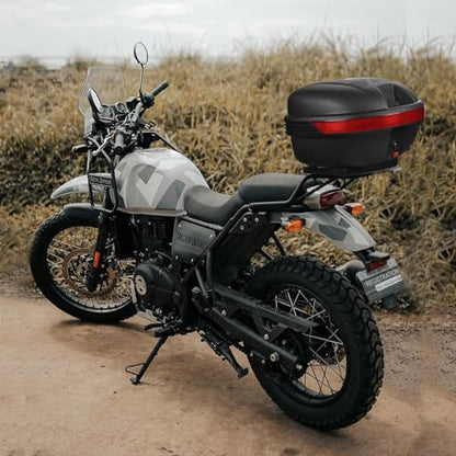 Motorcycle Trunk 30L Motorcycle Top Case Tour Tail Box Lockable Storage Carrier Case for Helmet Luggage Black (30L Black) - size: 30L
