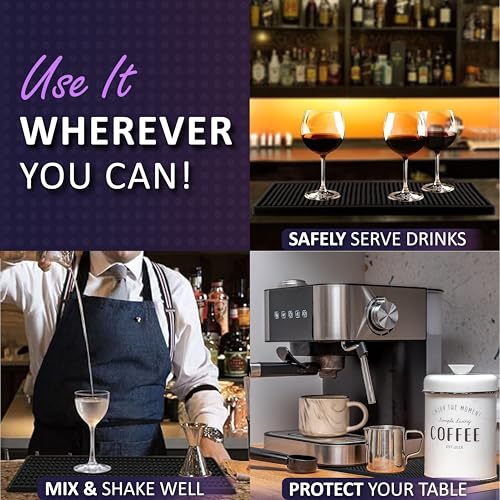 bar mat Pack of 1 18 * 12inch - size: 12x06"