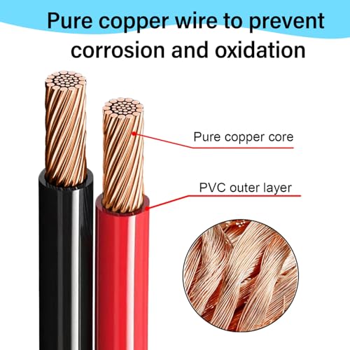 10AWG EC5 Jump Starter Cable with Battery Clamps,12V Alligator Clips to EC5 Connector Extension Charging Cable for Emergency Car Jump Starter Booster.(2FT) - size: Alligator Clip to EC5