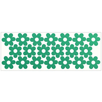 LiteMark Reflective Petal Flower Power Vinyl Stickers, Great for Laptop, Phone, Helmets, Bicycles - Light Green, Pack of 20 Pcs - color: Light Green