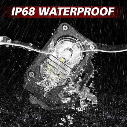 LED Pod Light Cubes 2PCS 3 Inch Off Road Driving Light Pods Spot Flood Combo Ditch Lights LED Backup Work Lights for Truck Pickup UTV ATV SUV Boat 4x4 - color: White Combo