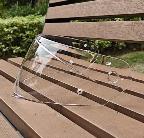 HJ-33 Helmet shield Replacement,Motorcycle Helmet Visor Compatible with HJC i90,i91(Transparent) - color: Transparent