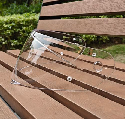 HJ-33 Helmet shield Replacement,Motorcycle Helmet Visor Compatible with HJC i90,i91(Transparent) - color: Transparent