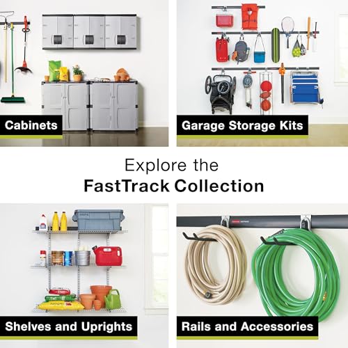 Rubbermaid FastTrack Ladder Hook Garage Wall/Ladder Hanger Wall Mount and Heavy Duty Organization for Home/Garage/Wall/Shed - size: 1 Count (Pack of 1), style: Ladder Hook