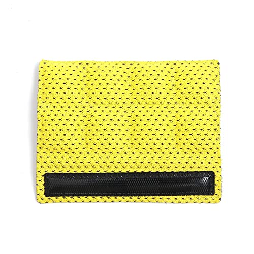 6PCS Chin Pads Foam Pad Set Strap Padding Replacements Universal Cushion Mats for Cycling Bike Bicycle Motorcycle Road Racing Riding Helmet - color: Yellow 6PCS
