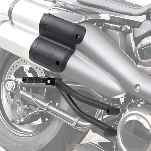 Passenger Footpegs Foldable and Rear Passenger Heat Shield Cover for Harley Motorcycle Sportster S 1250 2021 2022 2023 2024 2025