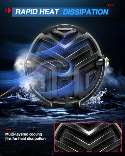 BraveWAY 4.5 Inch Motorcycle Auxiliary Lights 140W 16500LM LED Fog Lights Strobe Flash Mode White/Amber Combo Beam LED Spot Light with Mount Brackets for Motorcycle Car Truck UTV Off-Road ATV Boat - size: 4.5INCH-7-D
