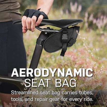 Topeak TC2471B Aero Wedge Pack with Strap Mount, Micro , Black