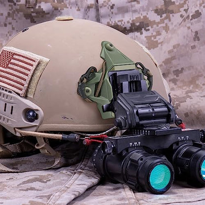 Tactical Helmet NVG Mount Shroud Steel Sports Camera Bracket Base for Fast Helmet - color: Green