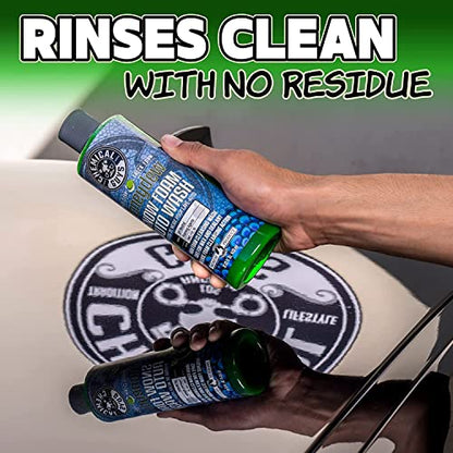 Chemical Guys Exterior Wash And Shine Kit With Storage Bag Car Wash Soap Glass Cleaner Tire And Trim Dressing Microfiber Towels Giftable Car Care Set - style: KIT + BAG